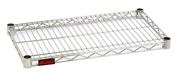 Wire Shelves, Stainless Steel, Eagle, Includes Split Sleeves, 14"x 60", EA-1460S-SALE