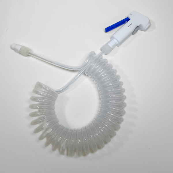 DI Water Spray Guns, Coiled Tubing, PTFE Gun, 3/8" FNPT Inlet Thread, FEP Coiled Tubing, TA-SG-601