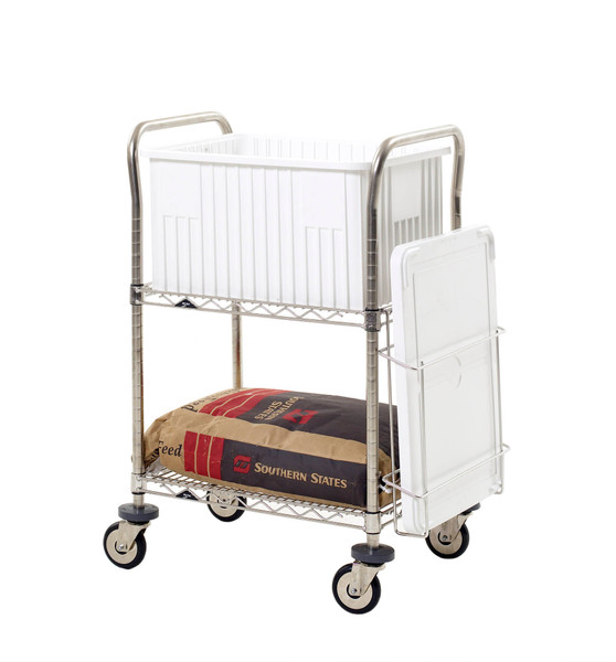 Feed Carts, Metro Wire, Light Duty, 1 Tote, 18"x24", IM-LAR1