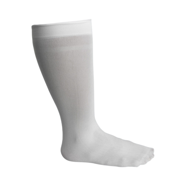 Cleanroom Socks: Nonwoven Polyester, Mid-calf Length, Elastic Cuff, Cleanroom Packaged, 10 Pairs/Pack-50 Packs/Case, BRK-CHSHOCKR1050