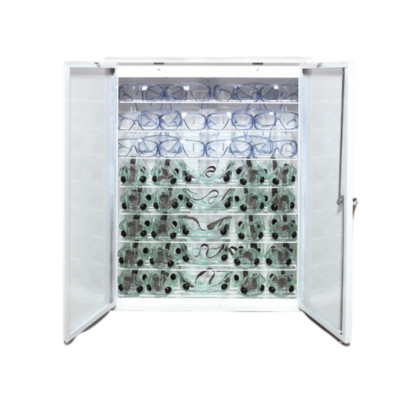 UV Safety Glass Cabinets:. Germicidal Cabinet, Holds 40 Pairs, 8 Shelves, SE-90494