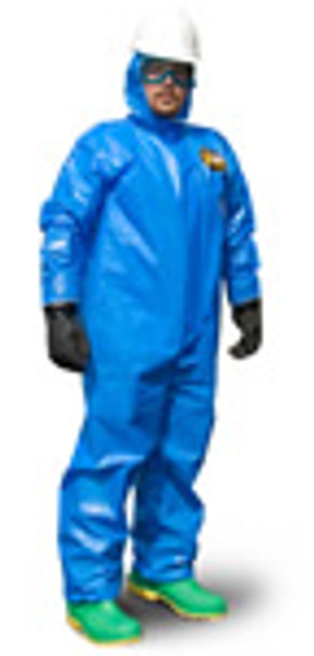 Kappler Zytron 100XP Coveralls:. Elastic Wrists/Ankles, Bound Seams, Stronger Holdout Properties, Blue, XS-4XL, KA-Z1B417XP