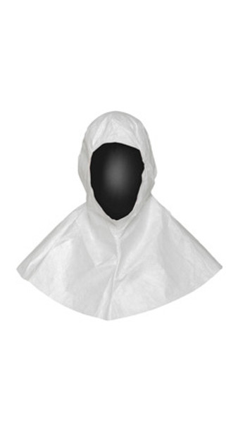 DuPont Tyvek Hoods, Open Face, Bound Seams, Cleanroom, Individually Packaged, Universal Size, 100/Case, DU-IC668BWH0001000C