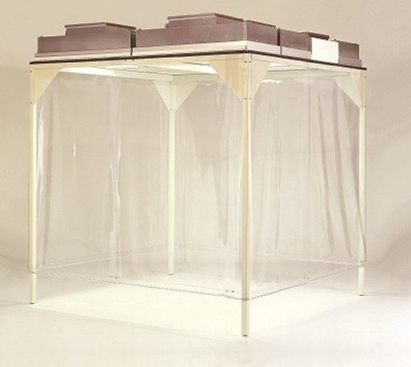Prefabricated Softwall Cleanrooms: Modular, Vinyl Curtains, 8'x12', ISO Options, CAP-577-WR-8x12