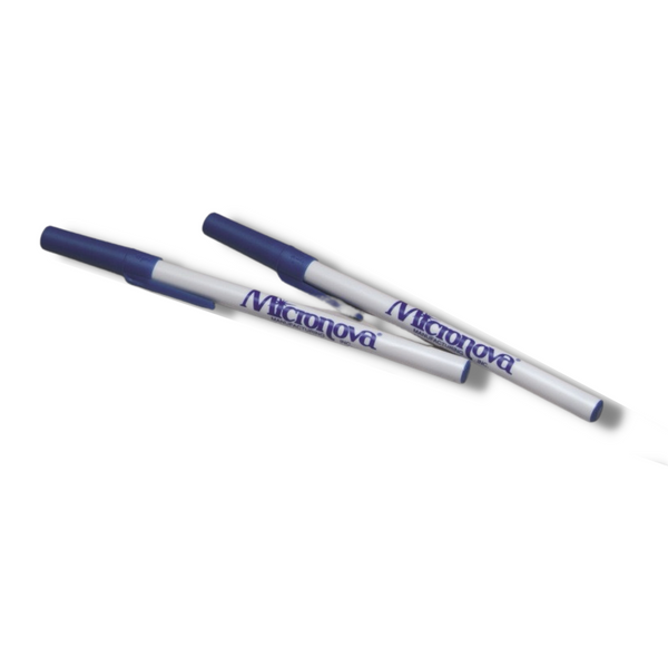 Sterile Cleanroom Pens:. Blue, Irradiated, Resistant to Bleach and Phenolics, 100/Case, MN-PEN-02IR