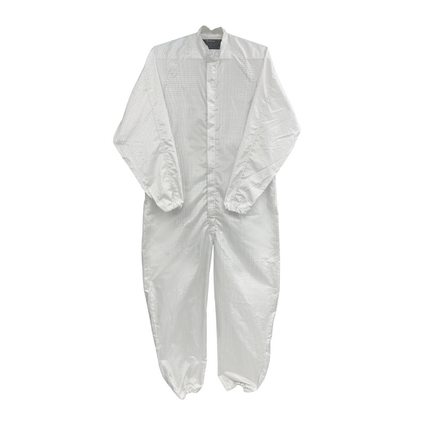 ARC Flash Coveralls: ARC Value 5.2, Nomex, Cleanroom ESD, Natural Color, XS-5XL, FI-CCRE4NX-96NT