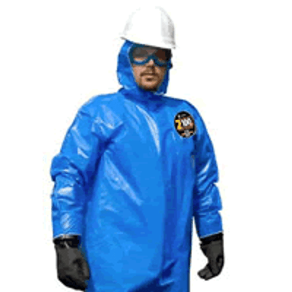 Kappler Zytron 100XP Coveralls:. Hood/Boots, Stronger Holdout Properties, Blue, XS-4XL, 12/Case, KA-Z1S414XP