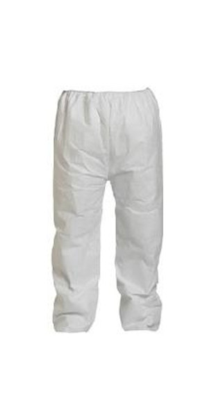 DuPont Tyvek Pants: Elastic Waist, 50/Case, S-7XL, Bulk Packed, DU-TY350SWHxx005000