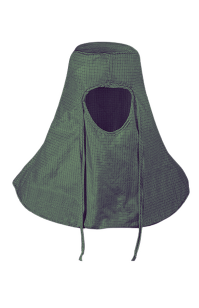 ARC Flash Hoods: ARC Value 12.0, Nomex, Cleanroom ESD, Sage Green, XS-XL, FI-CHSGNX1-59SG