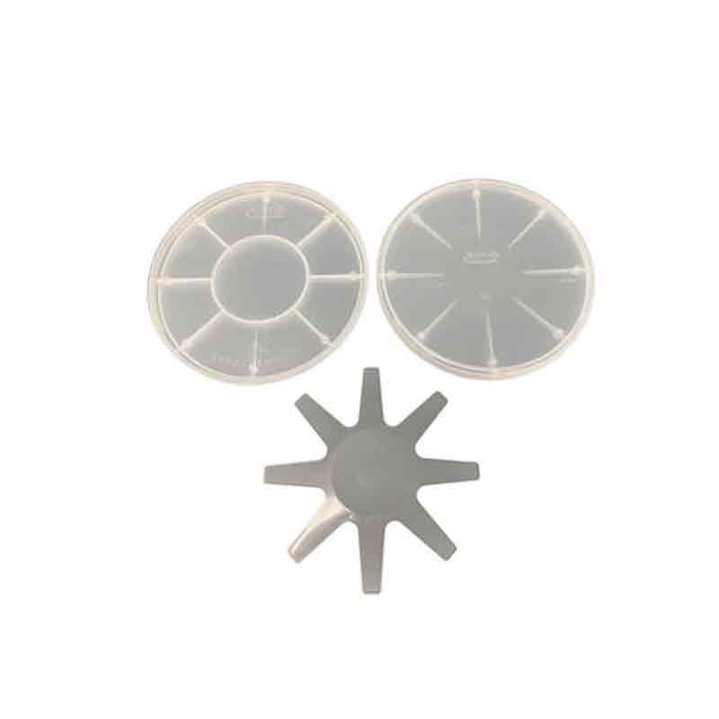 6" (150mm) Translucent Polypropylene Coin Wafer Shippers 