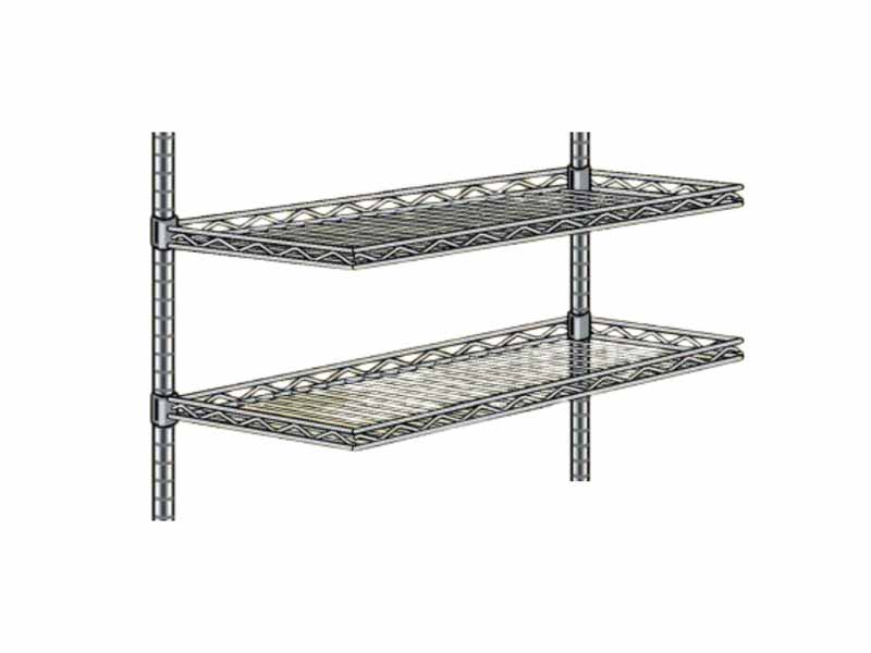 Chrome Cantilever Shelf for Metro Work Tables, 12" x 60"