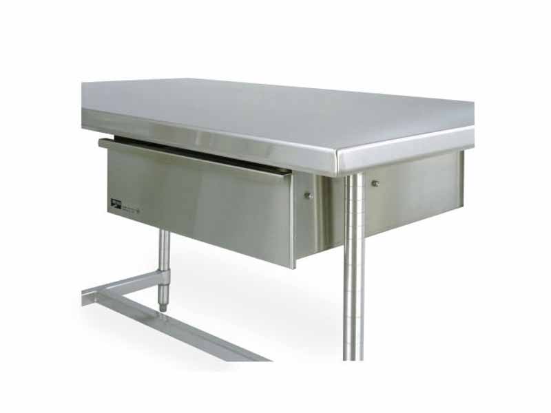 Industrial Metro Table Drawer Unit, Chrome Finish, 14" W x 28" L x 5.75" H, IM-WTD21C